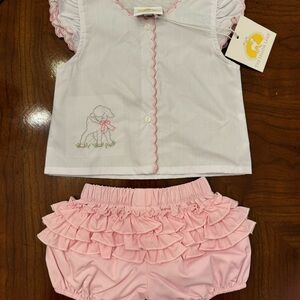 NWT The Yellow Lamb Bloomer set